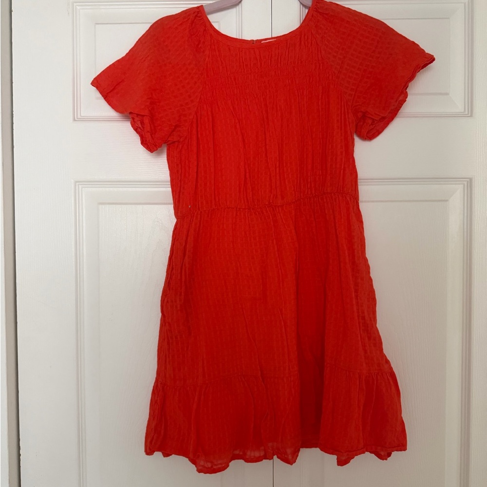 Cat & Jack Bright Red Kids Casual Dress